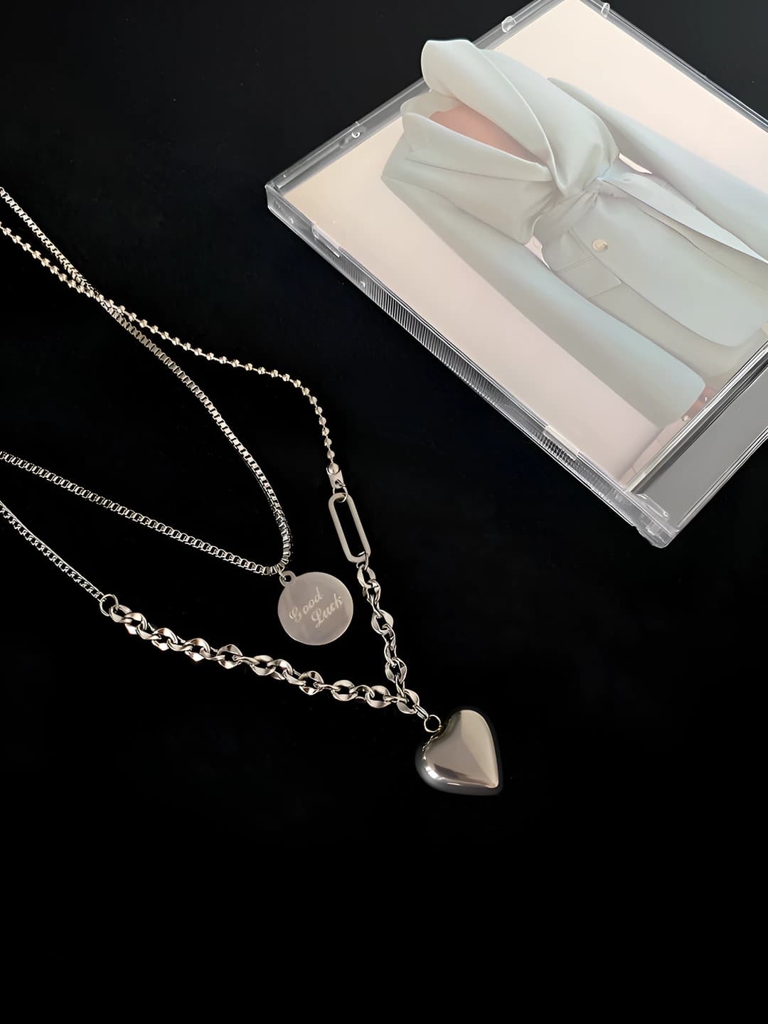 Sweet heart goodluck titanium chain