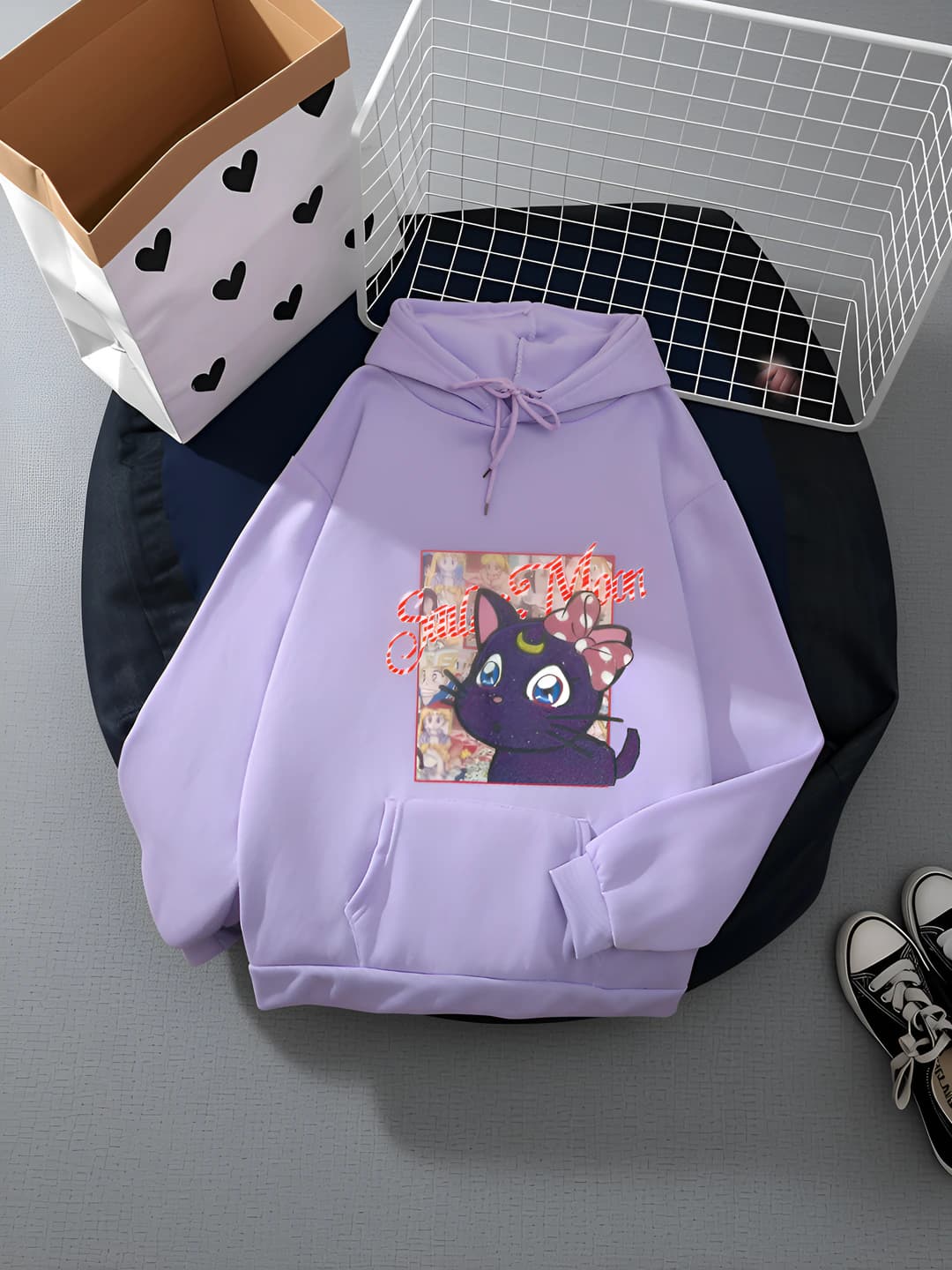 Purple floral + Light pink floral