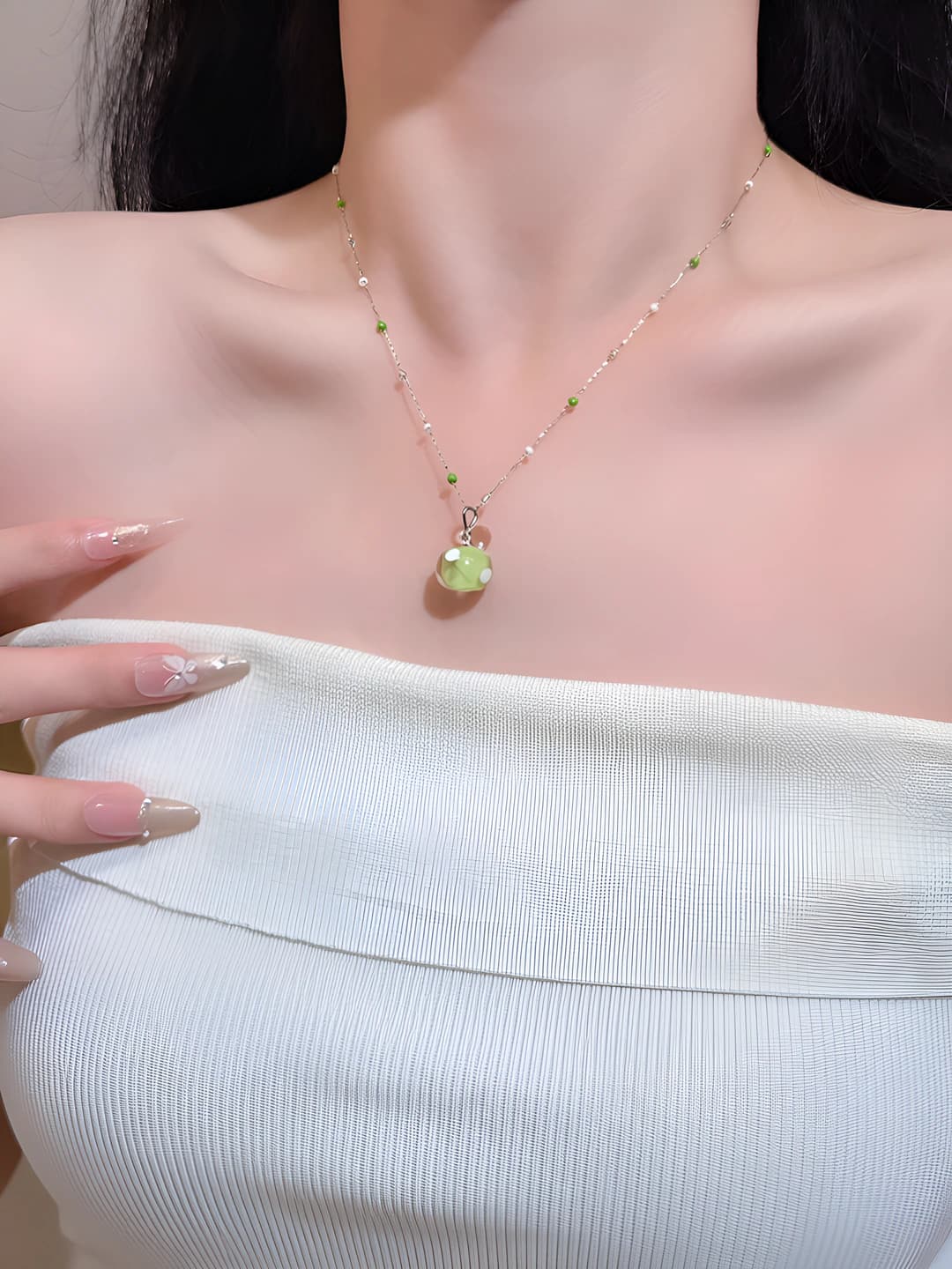 Women's summer apple chain, Korean style, apple design element, apple chain