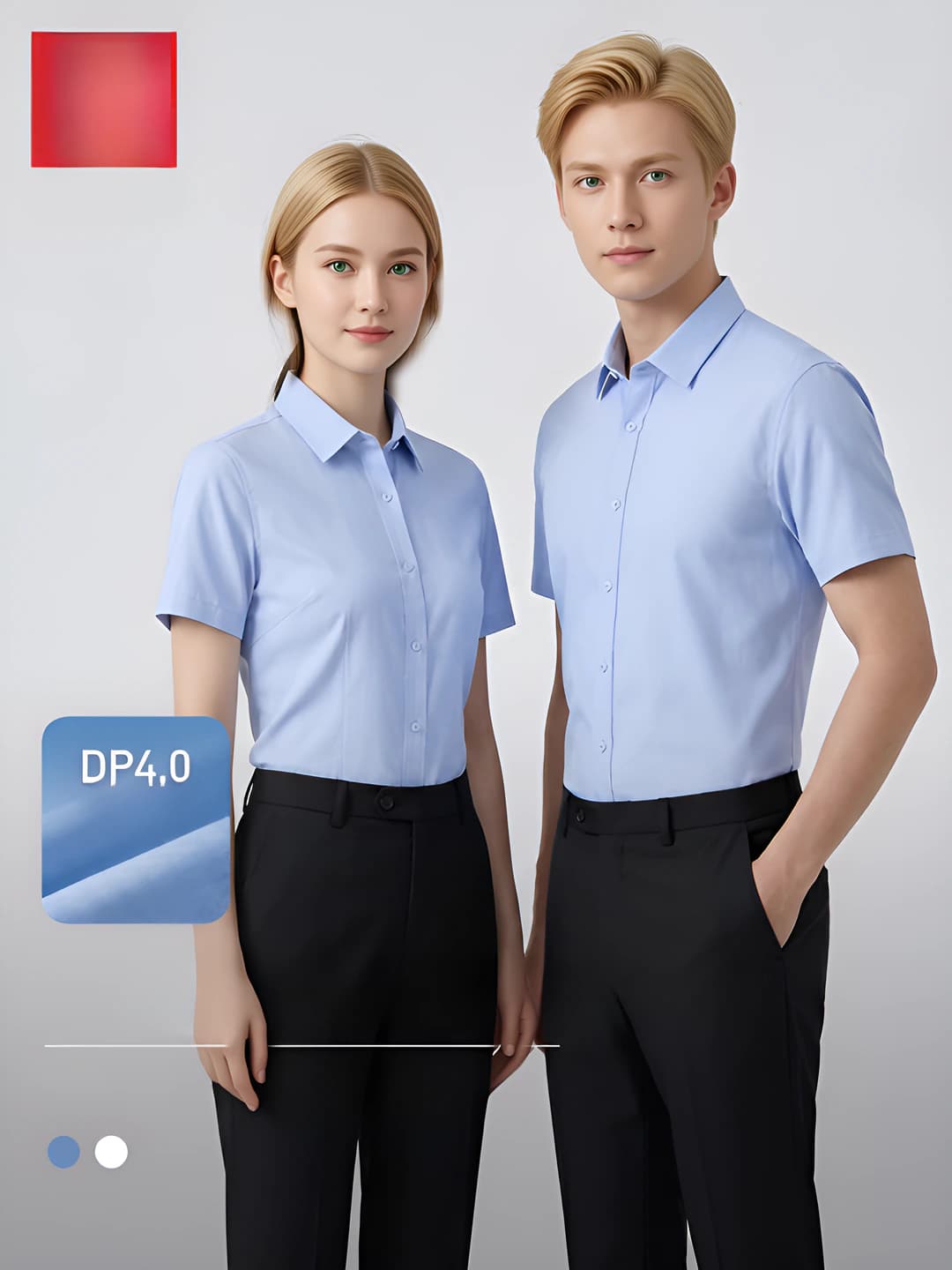 Женская блузка из 100% хлопка, не требует глажки, приталенный крой, короткий рукав, однотонная, в стиле OL