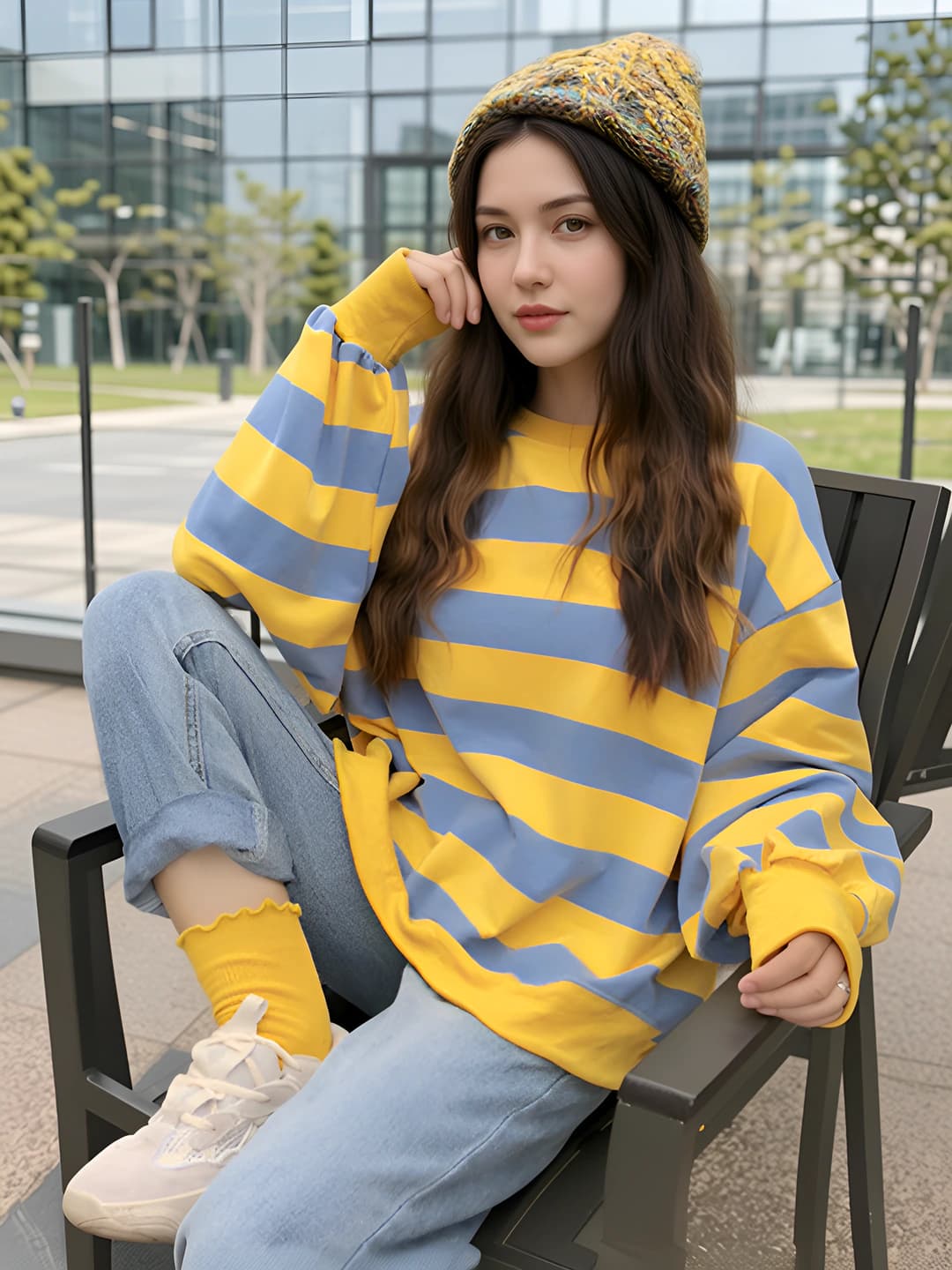 Yellow-Grey Plaid