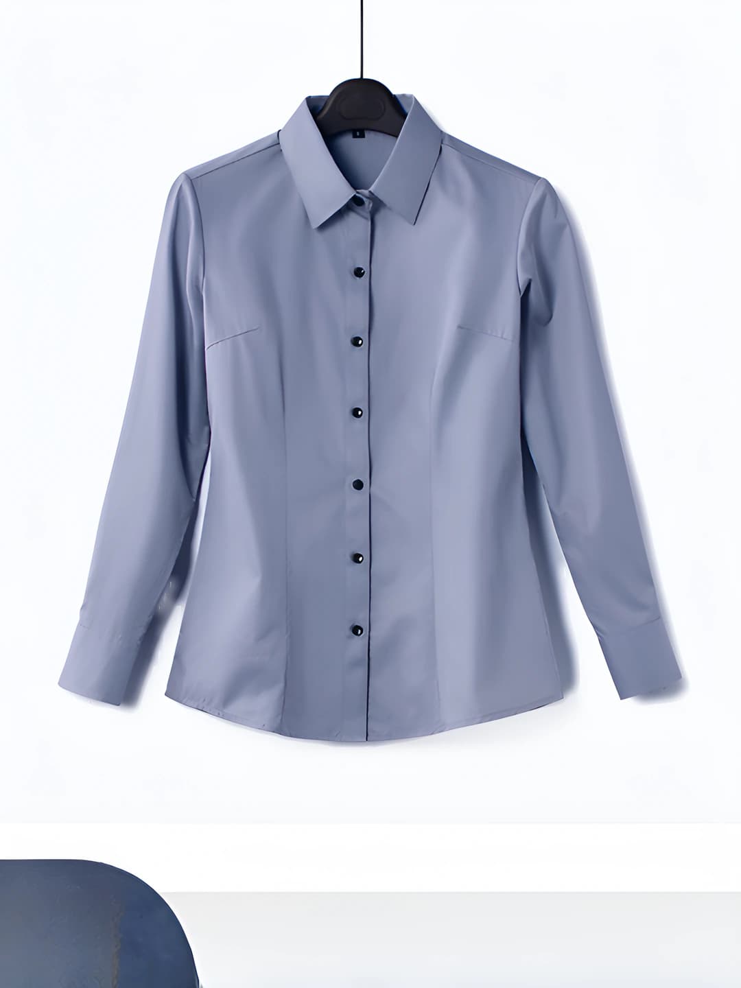 Standard - Grey shirt [Square collar, clear placket]
