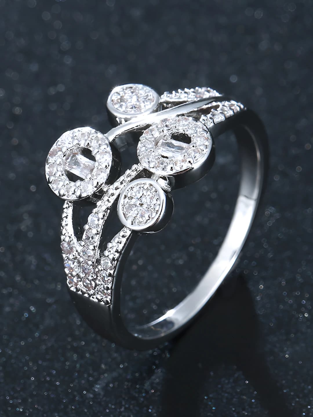 White gold ring size 8