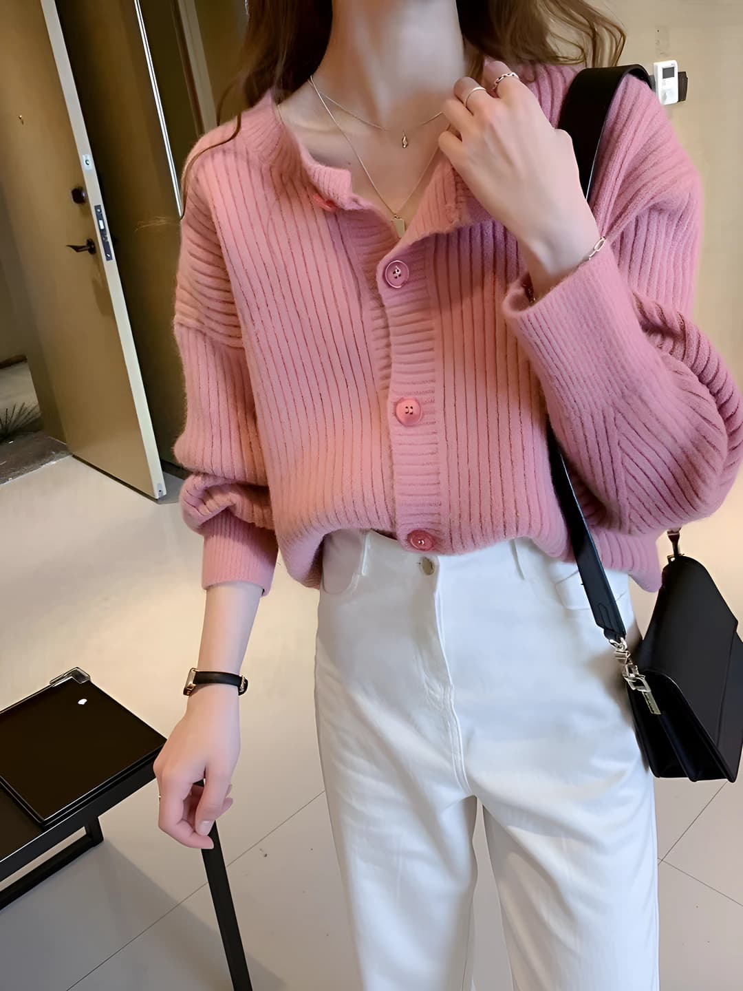 0.5" thin strap, pink, 1 pc