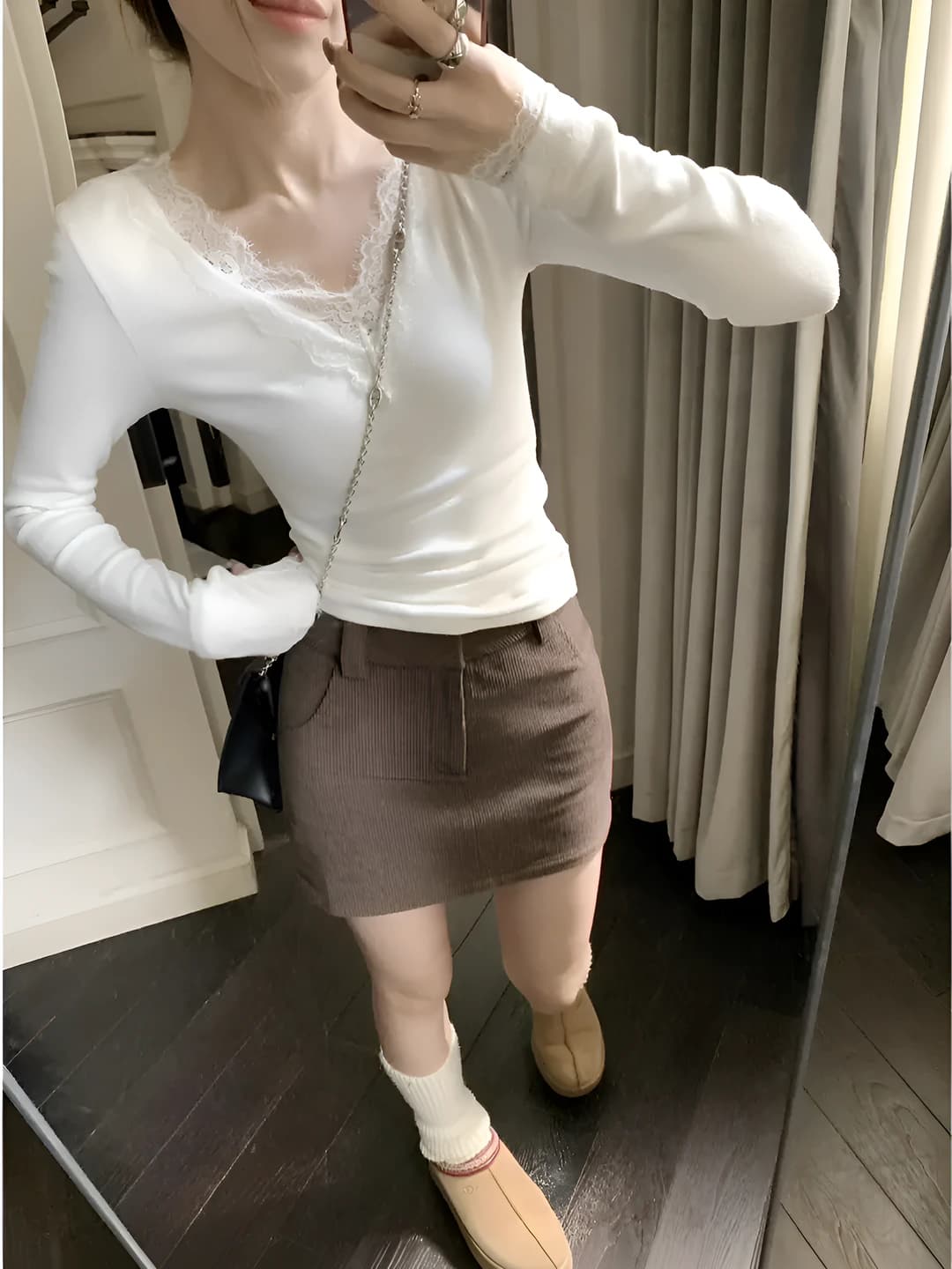 White, fleece