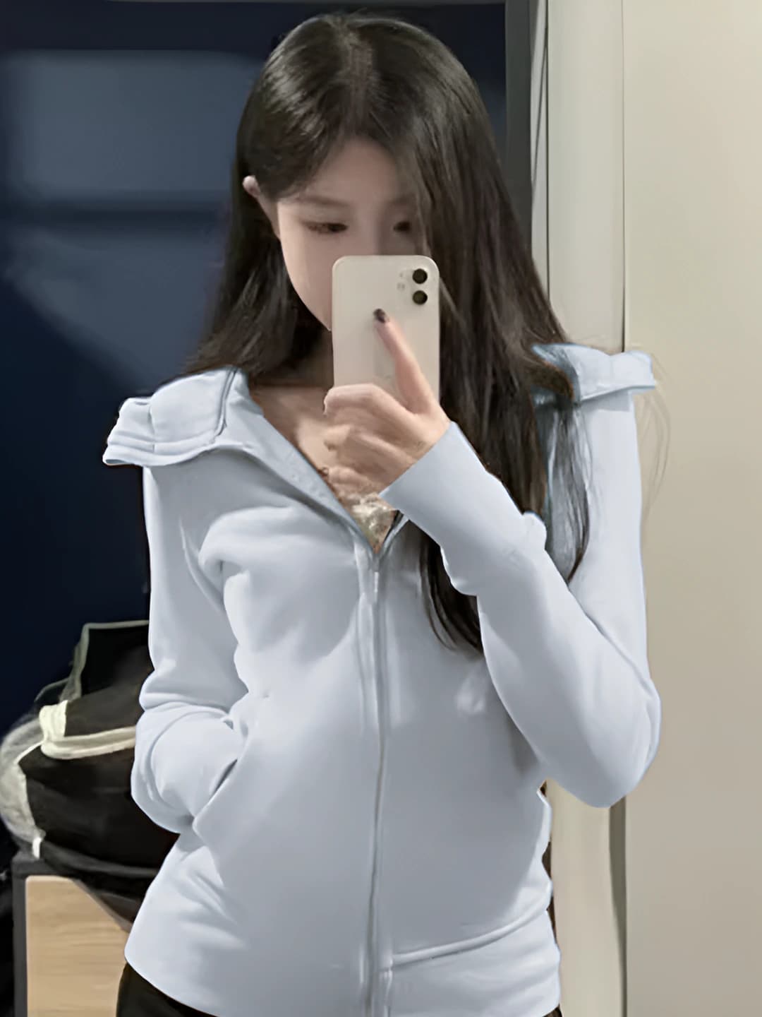 Cream Blue Regular Thin