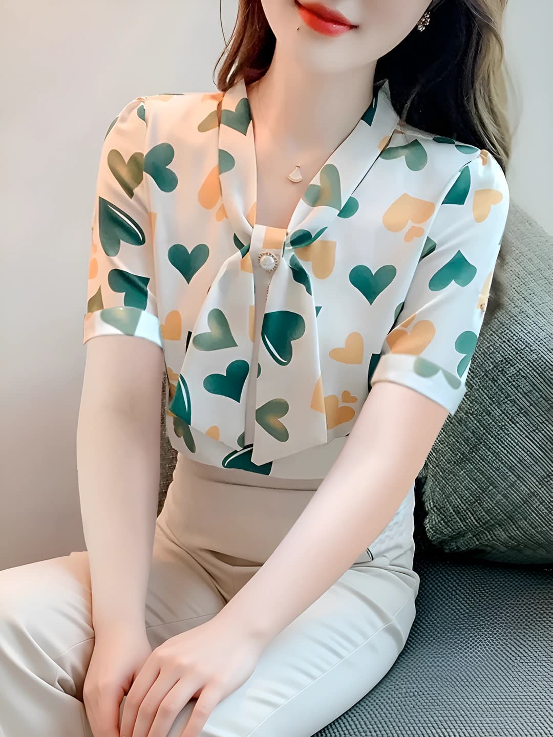 Light green short sleeve
