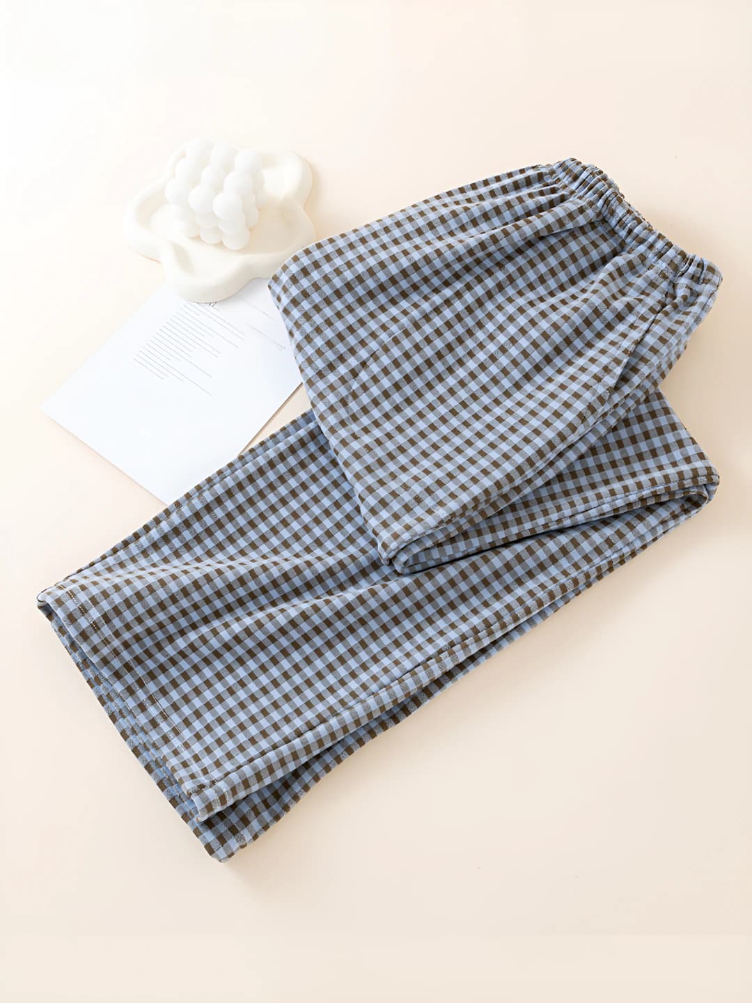 Navy plaid - with pockets