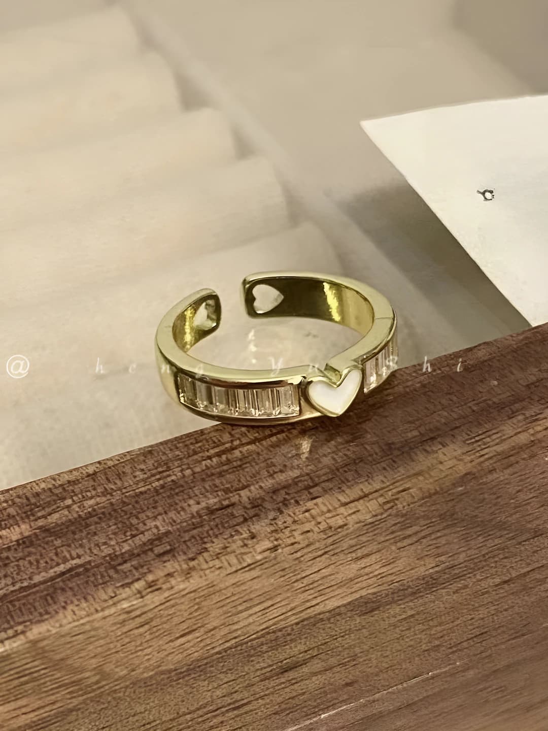 Heart open ring