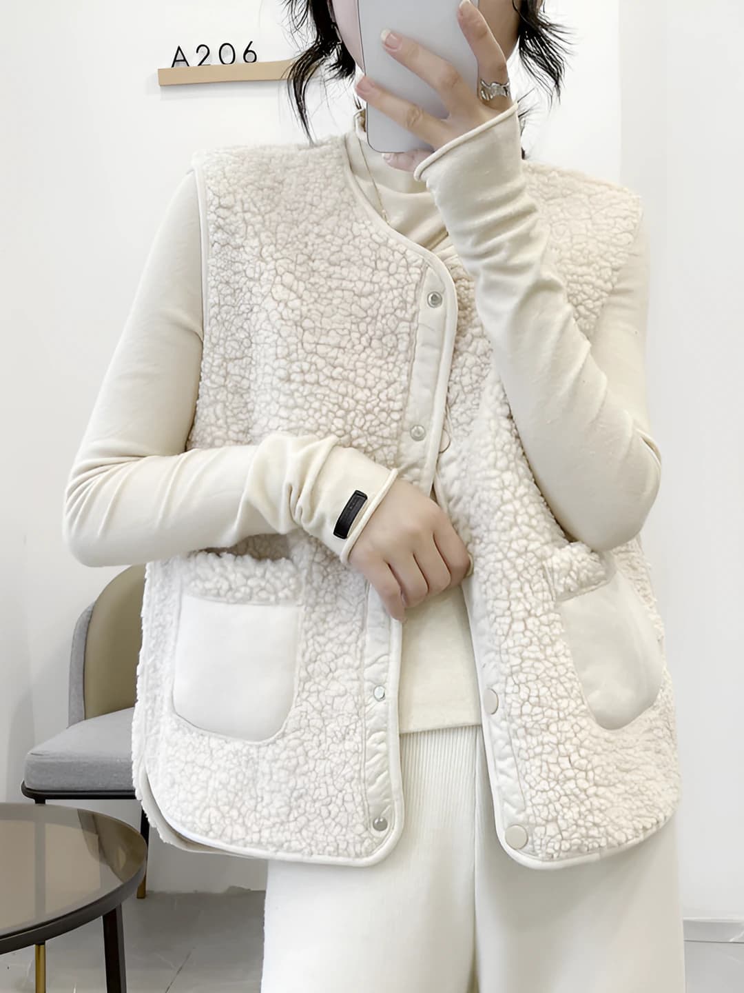 Milk white (double-sided)