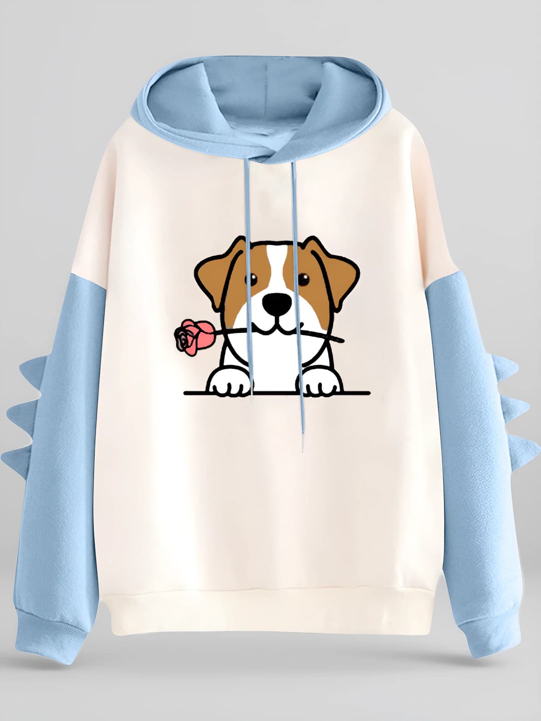 Women's winter thickened sweatshirt, loose fit, long sleeve, printed, cute style