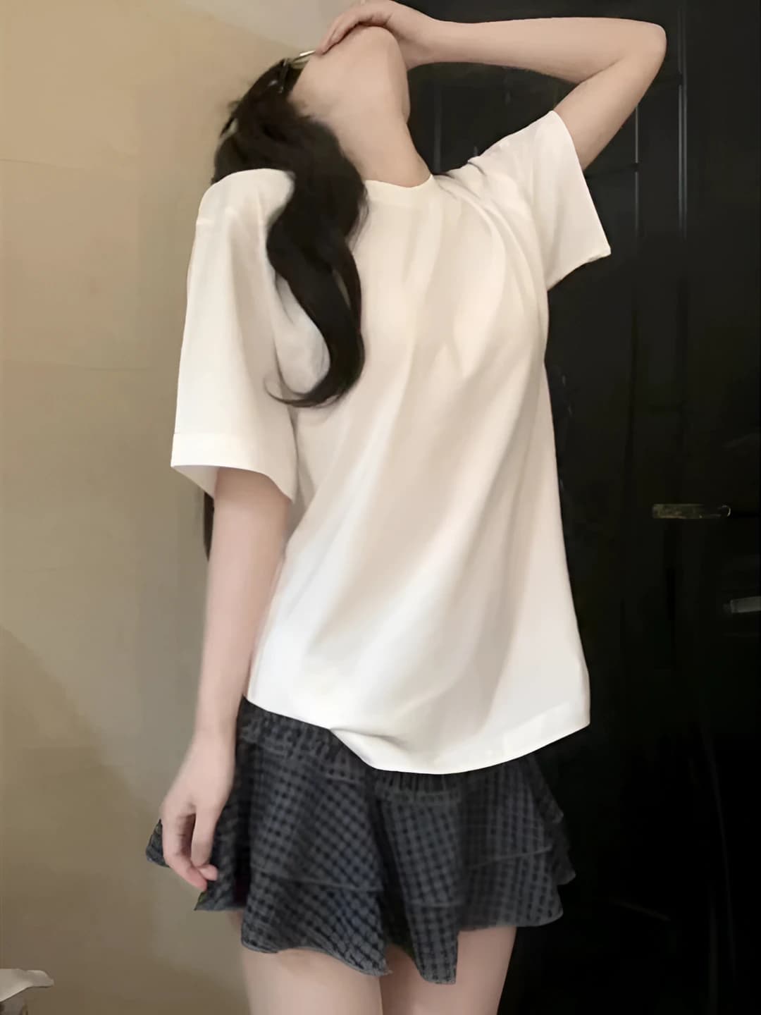 Women's short sleeve crew neck solid colour loose fit t-shirt for summer 2026