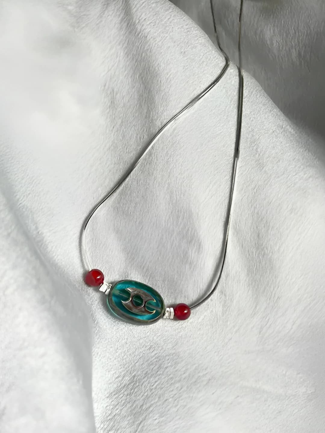 Black beaded necklace