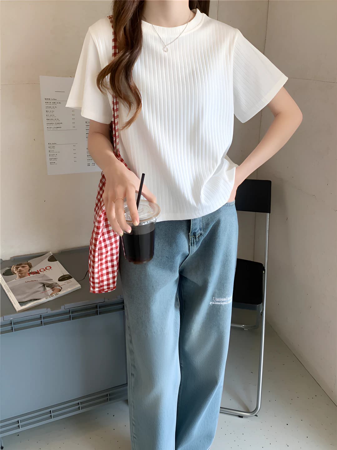 White (with lining)