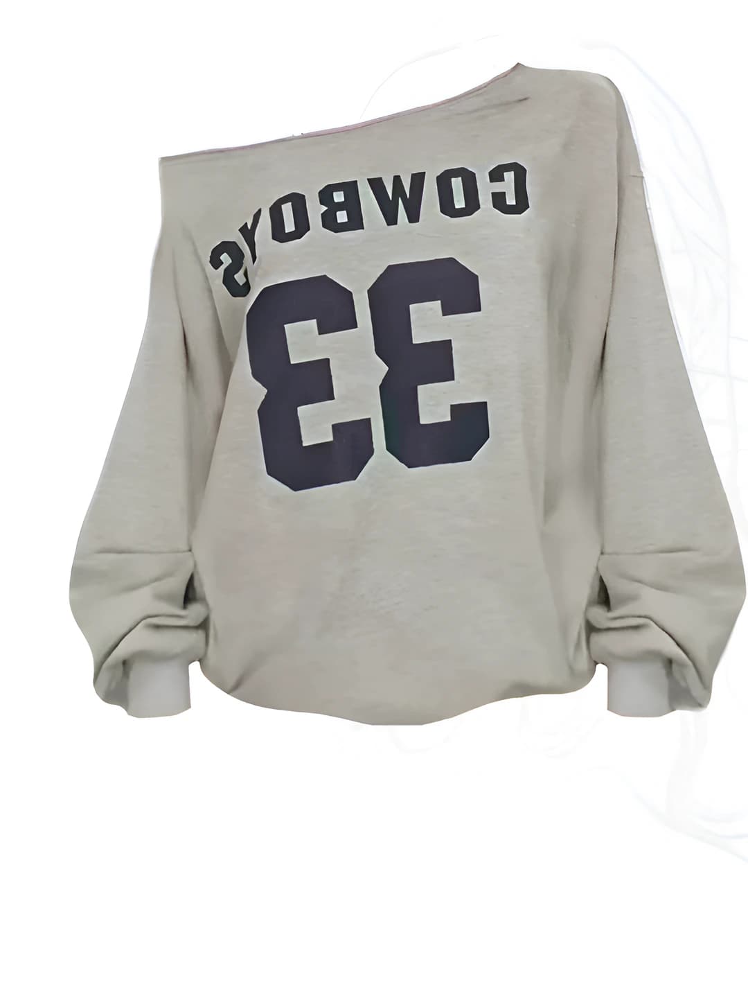 Women's retro style crew neck sweatshirt with long sleeves, loose fit, for autumn