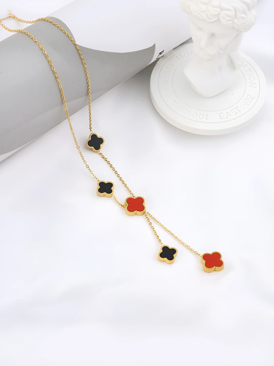 9048-Gold Black-Red Double-sided