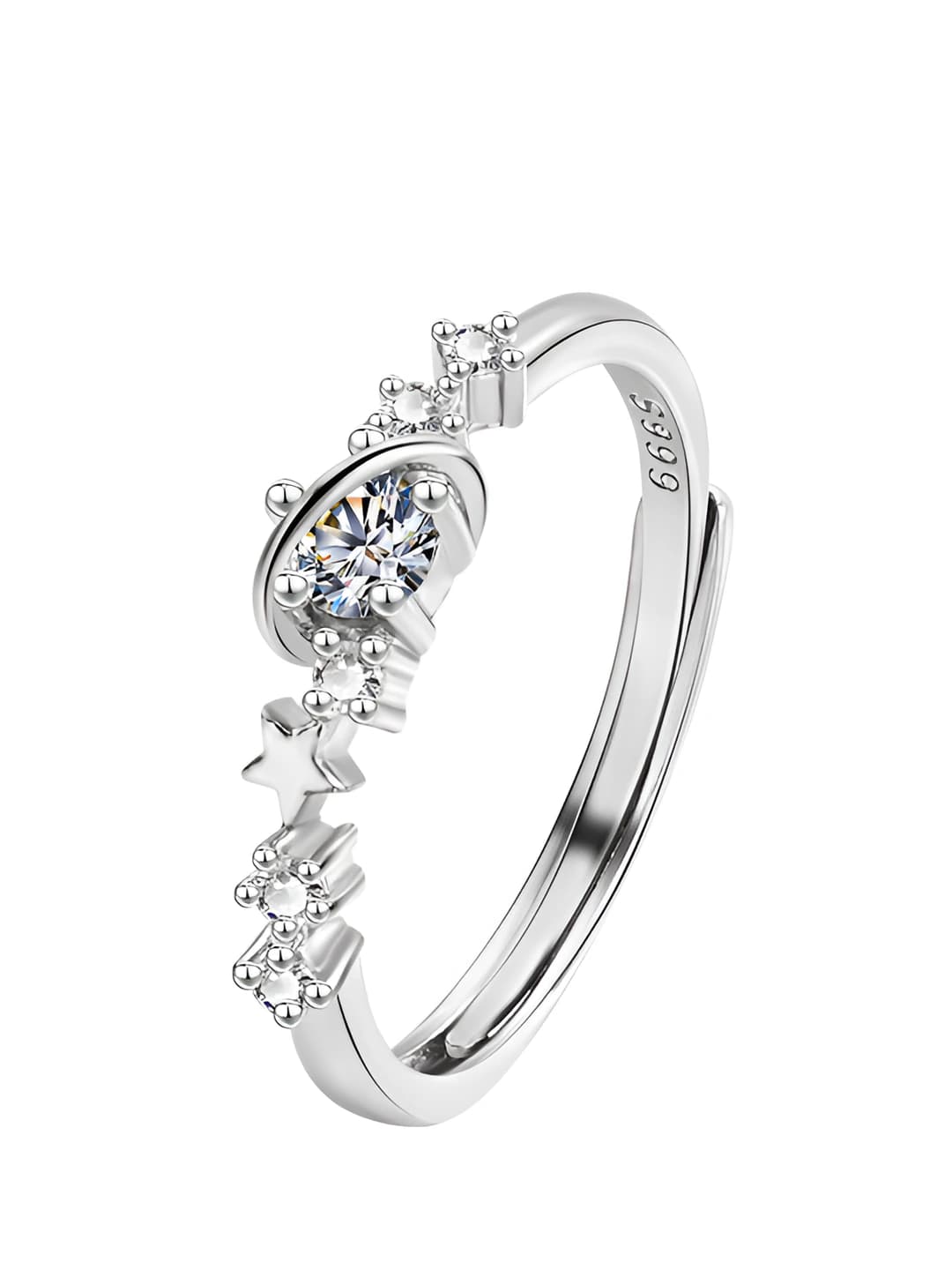 J-11 Love Frequency Planet Couple Ring Women