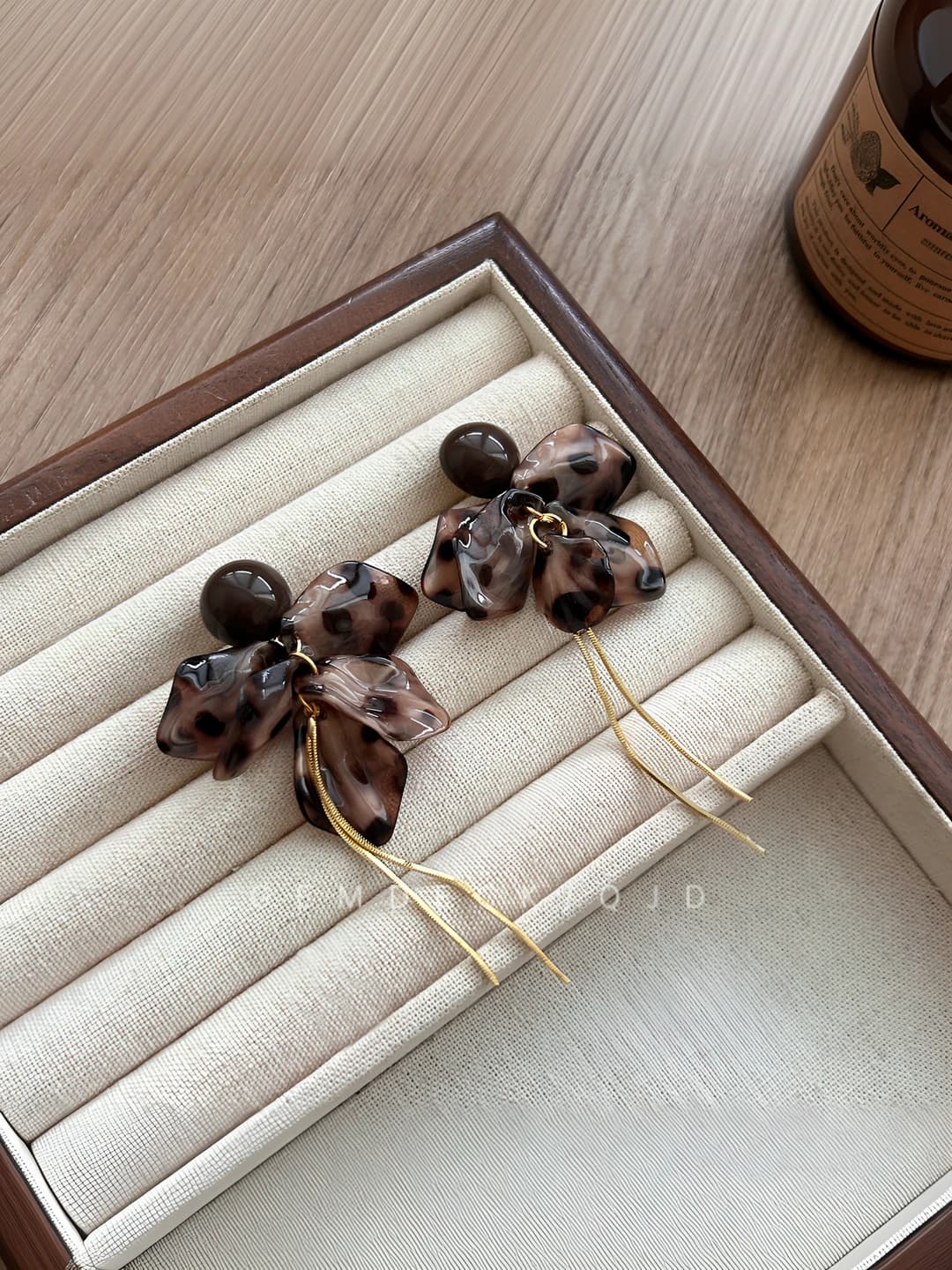 Coffee earrings