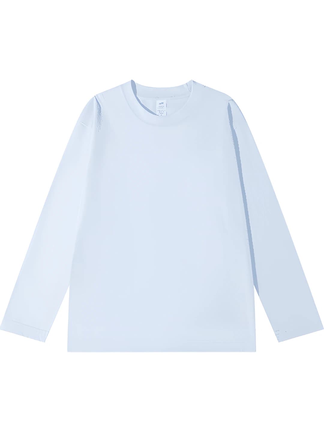 Cream Blue, crew neck, long sleeve