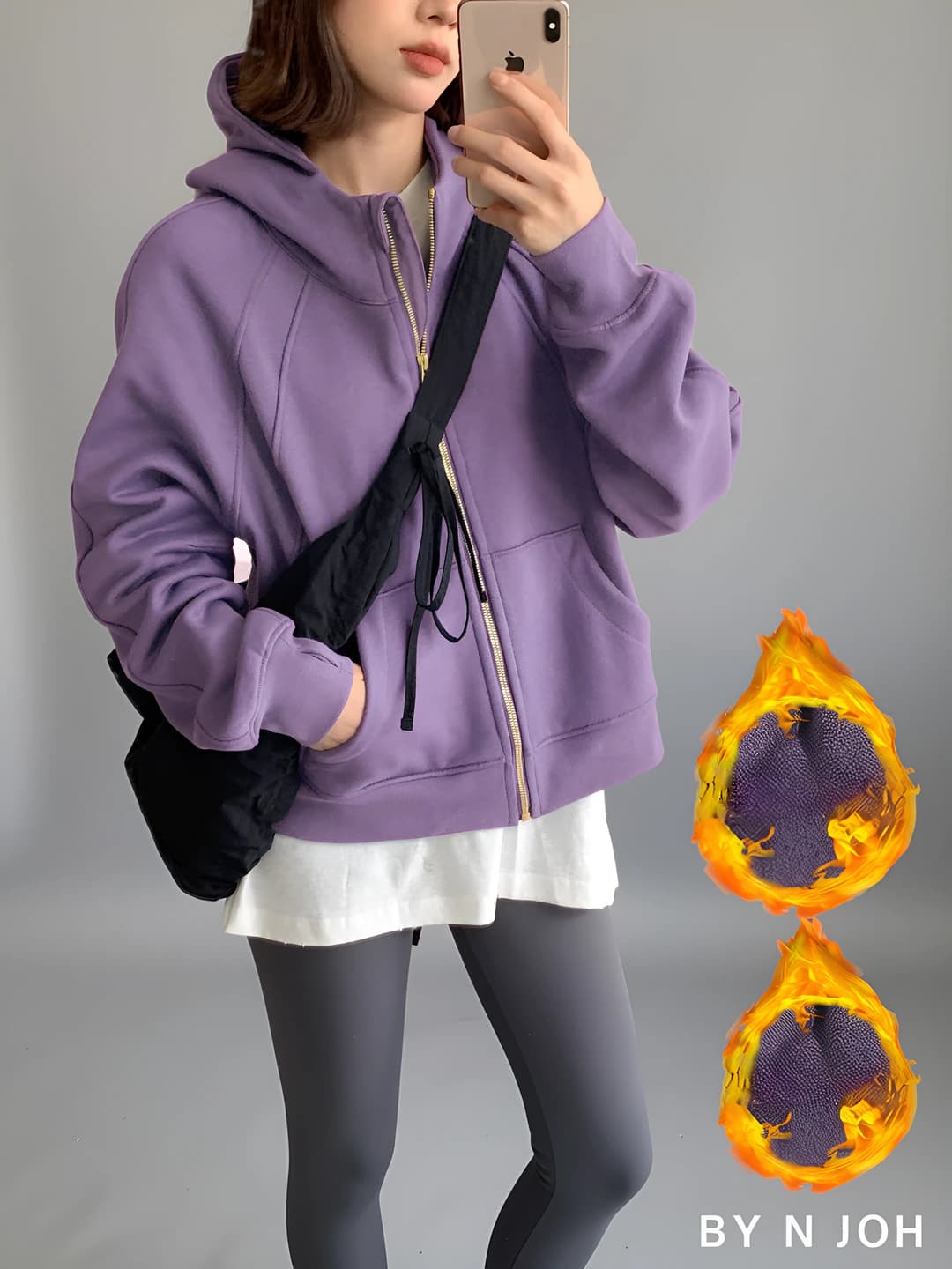 Binafsha flocked (Oltin yopiq)