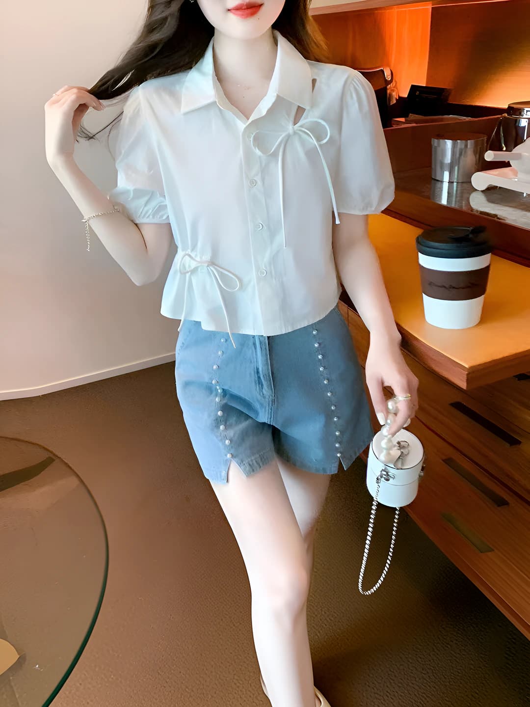 White (with lining)