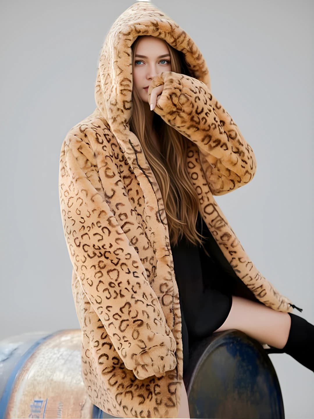 Yellow leopard print