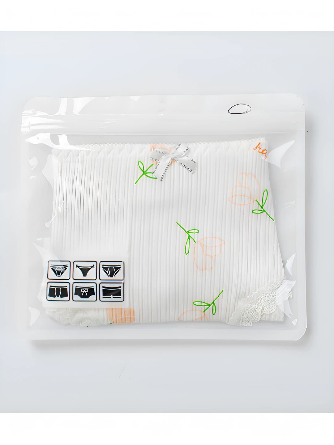 Pink flowers off-white
