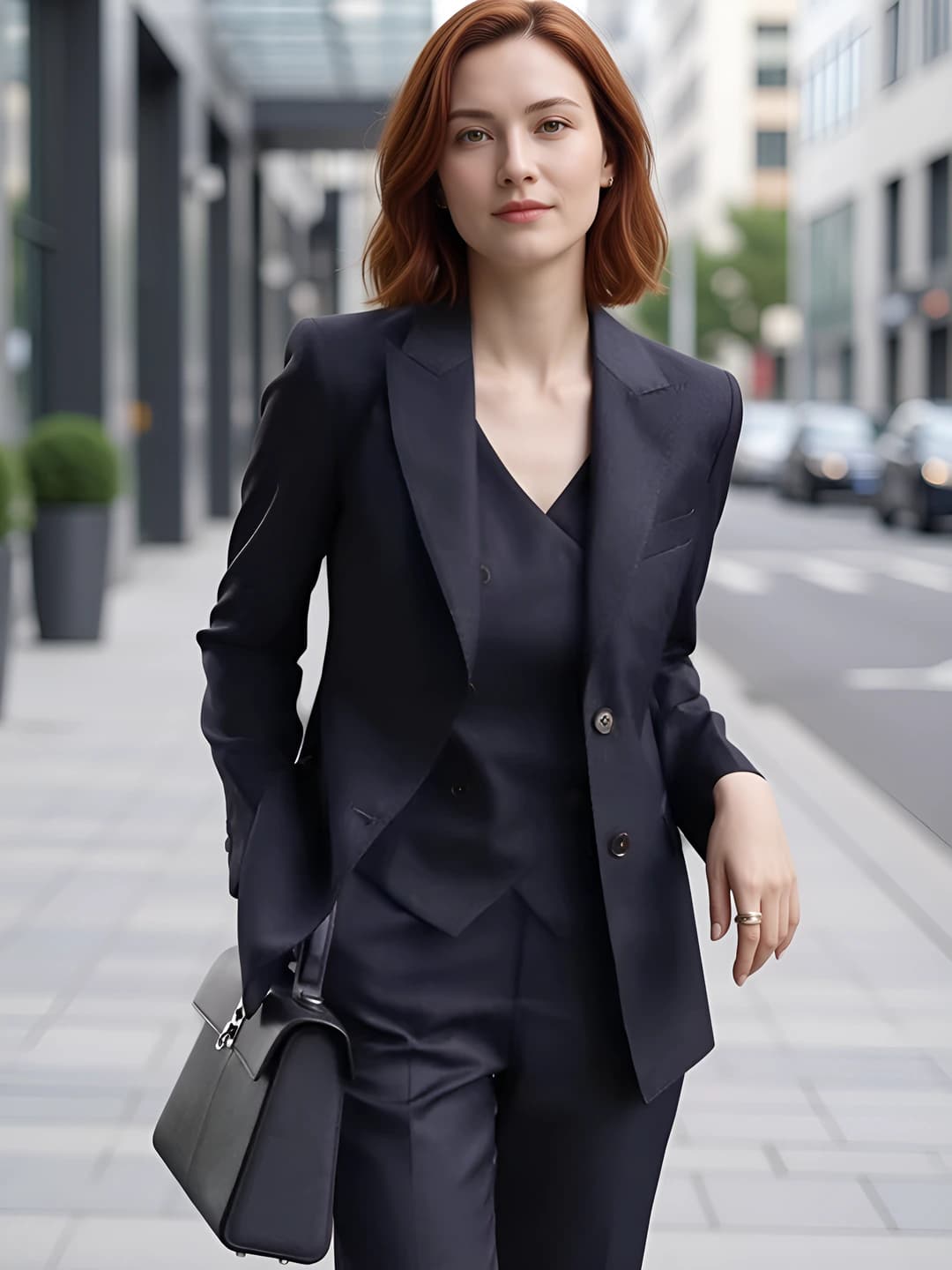 Dark blue pants