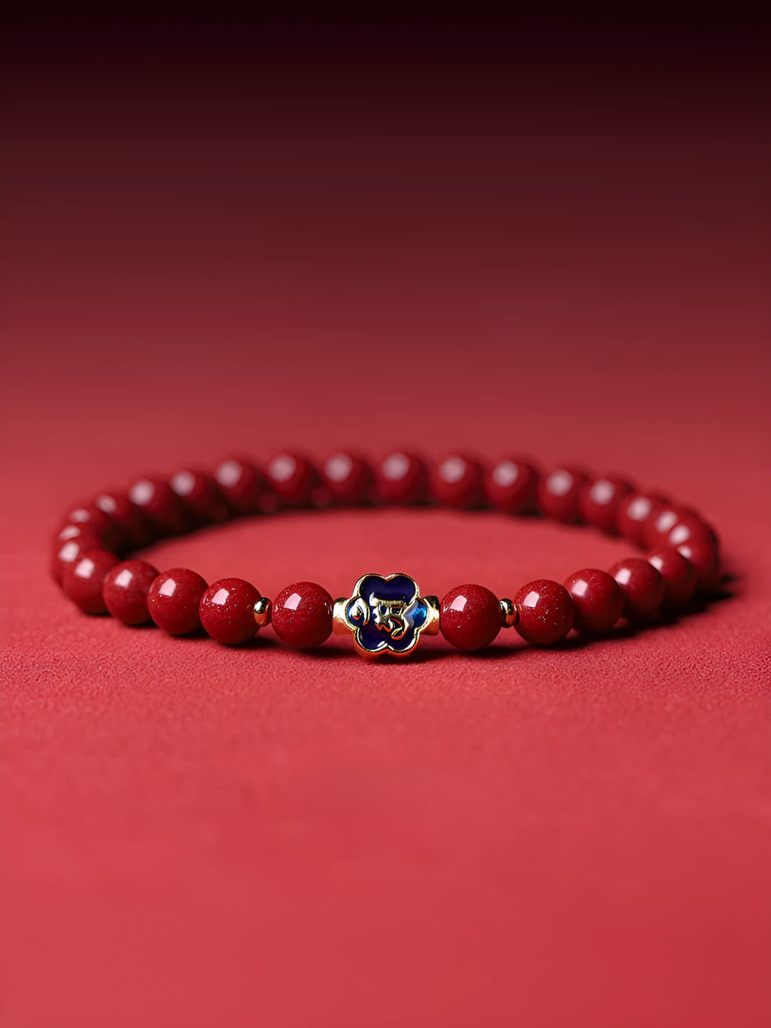 Red sand personal Buddha [Manjushri Bodhisattva]