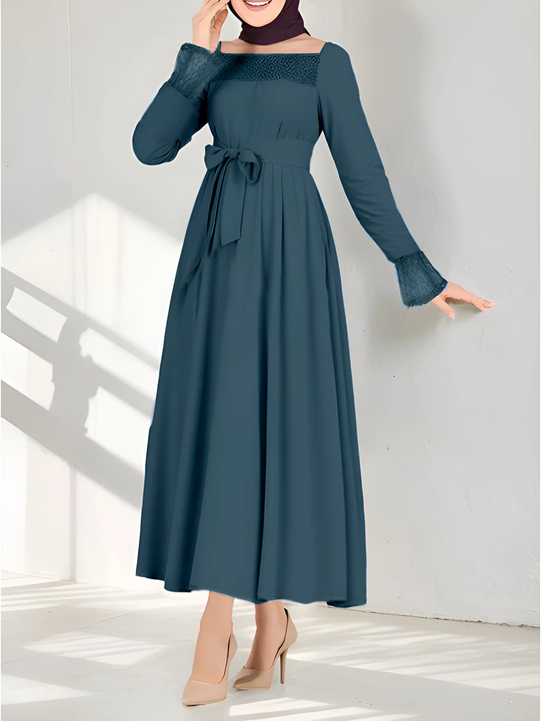 Peacock green