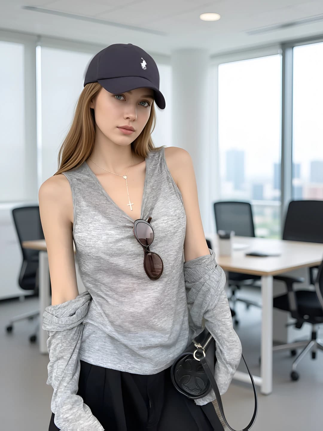 Grey two-piece set
