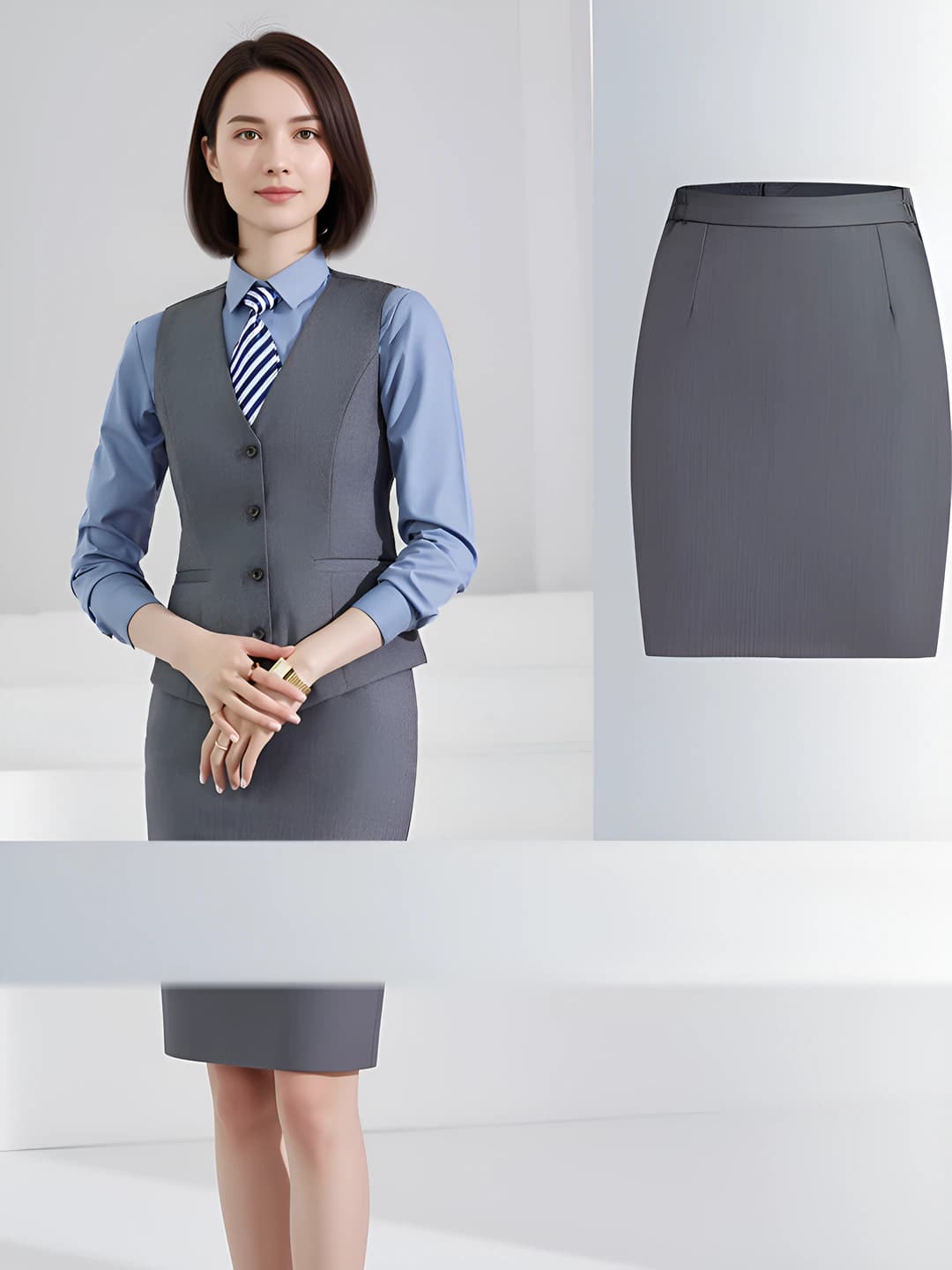 Grey + Skirt