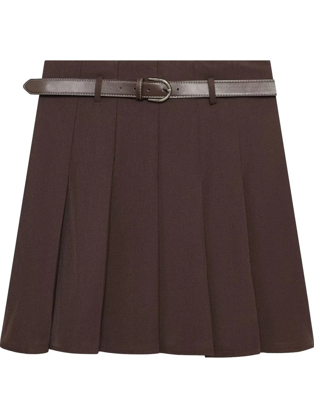 Women's pleated skirt, solid colour, mini skirt, casual, 2026