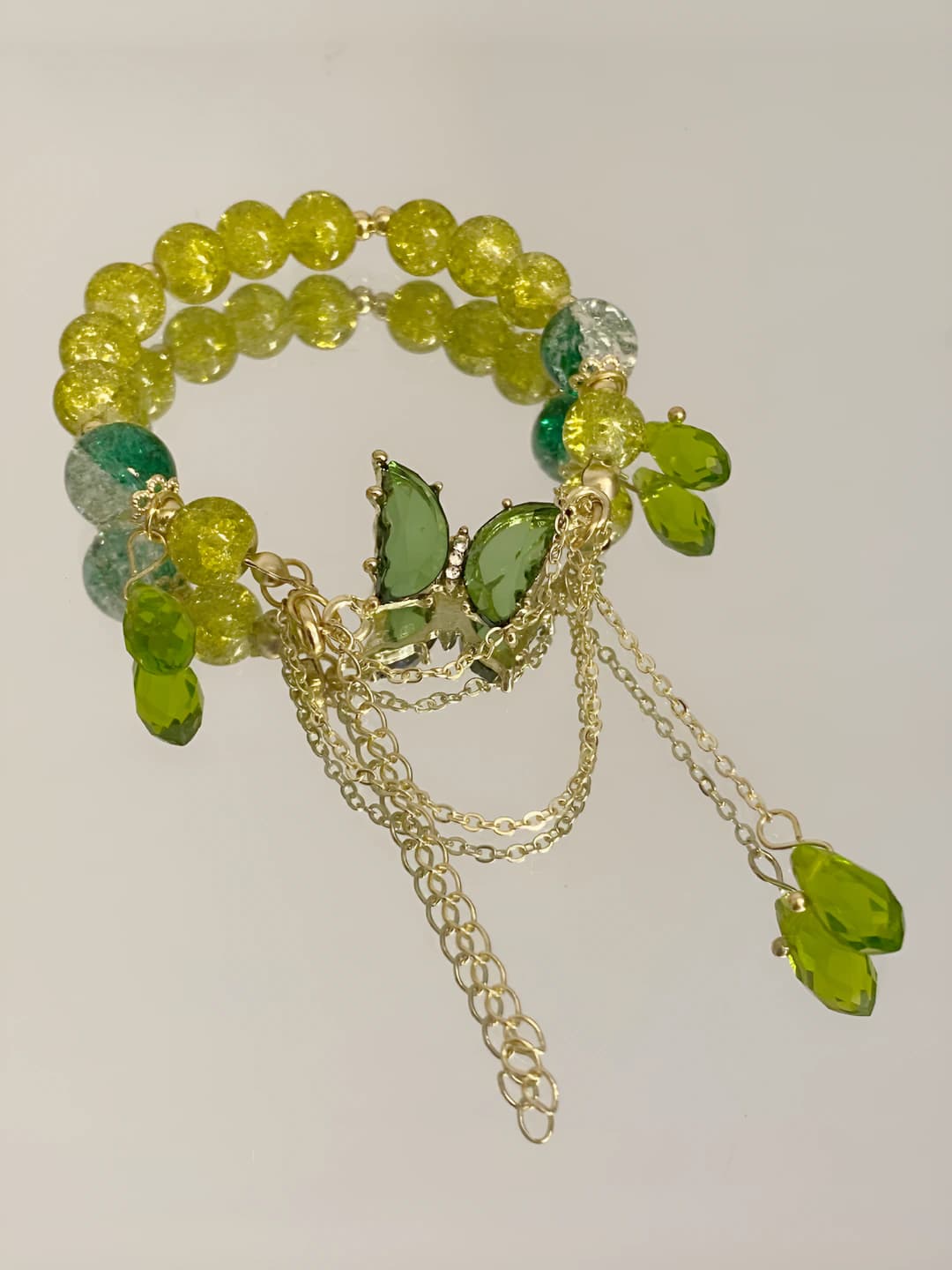 Green butterfly bracelet
