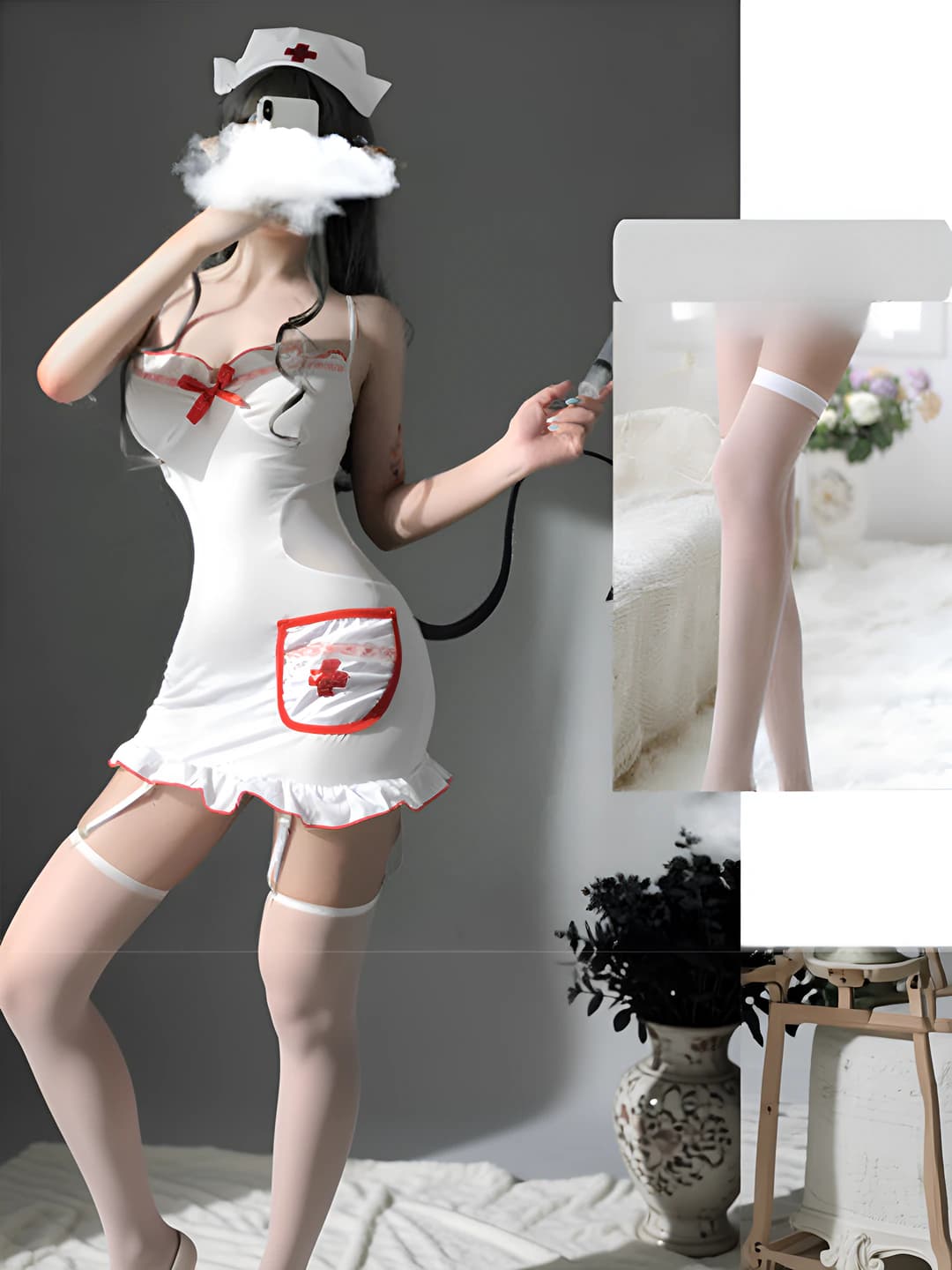 Siydirich to'plami + oq chetli shaffof chorak