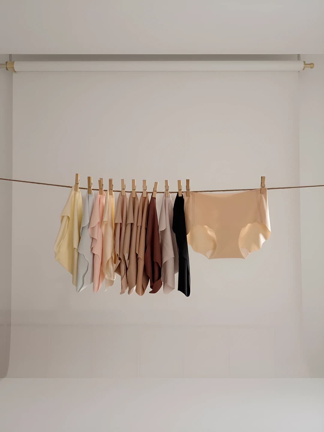Women's seamless briefs, hip-lifting, quick-dry, breathable, antibacterial, mulberry silk, all-season