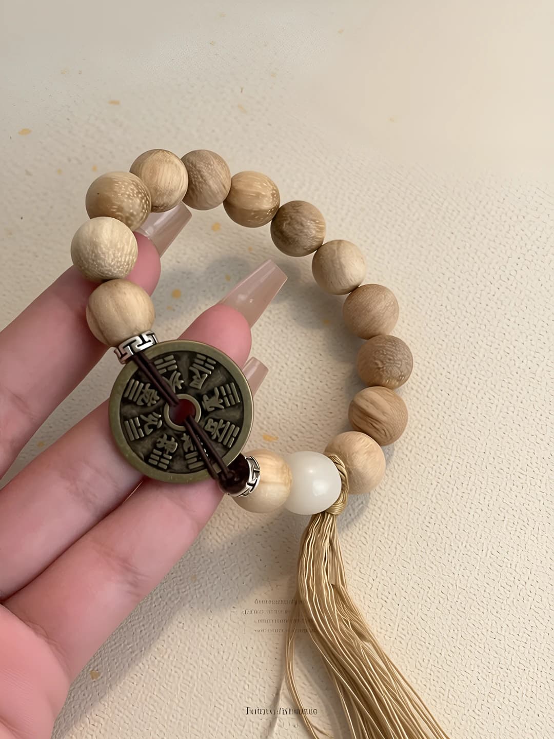 Retro new Chinese style Shan Gui Hua Qian bracelet, handmade, minimalist and versatile
