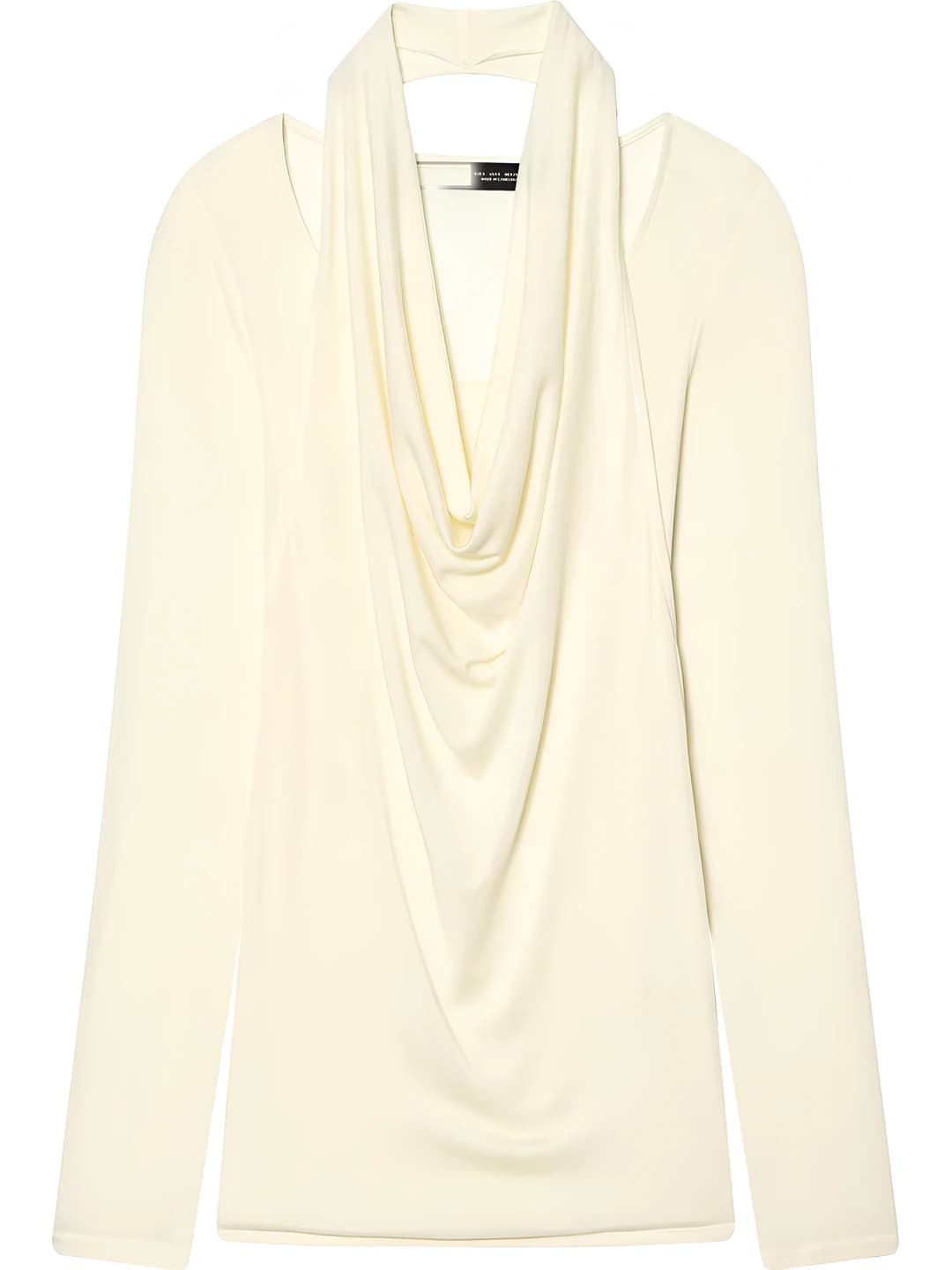 Women's long sleeve V-neck t-shirt, polyester, solid colour, young girl style