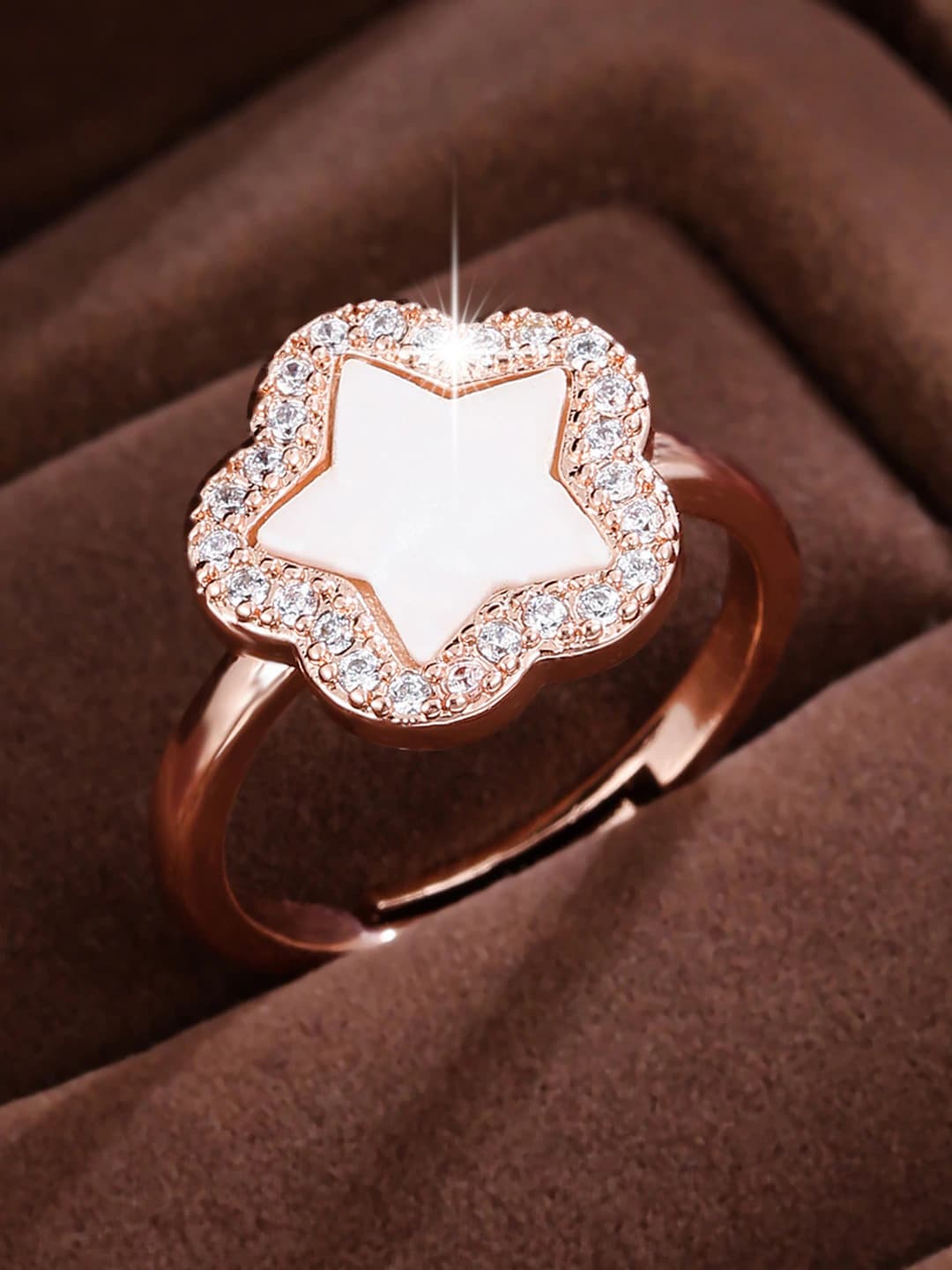 Rose gold-White