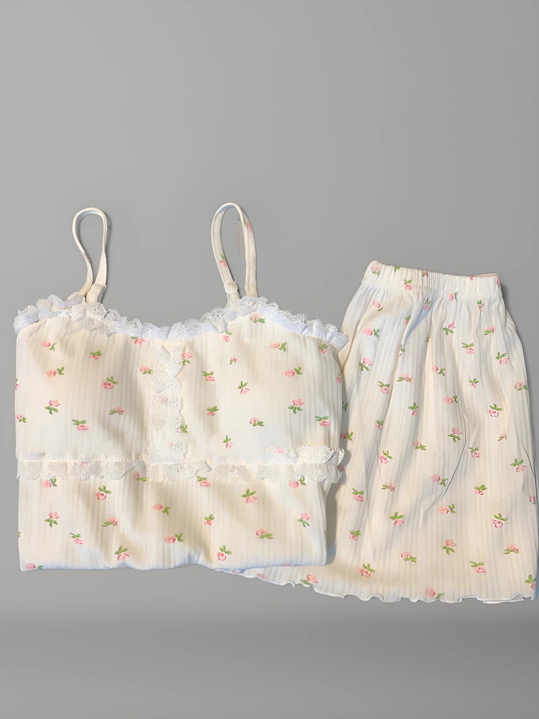 Ayollar uchun pijama to'plami: yupqa, bir rangli, elastik, havo o'tkazuvchan, yengsiz, shorti, yoz va bahor uchun
