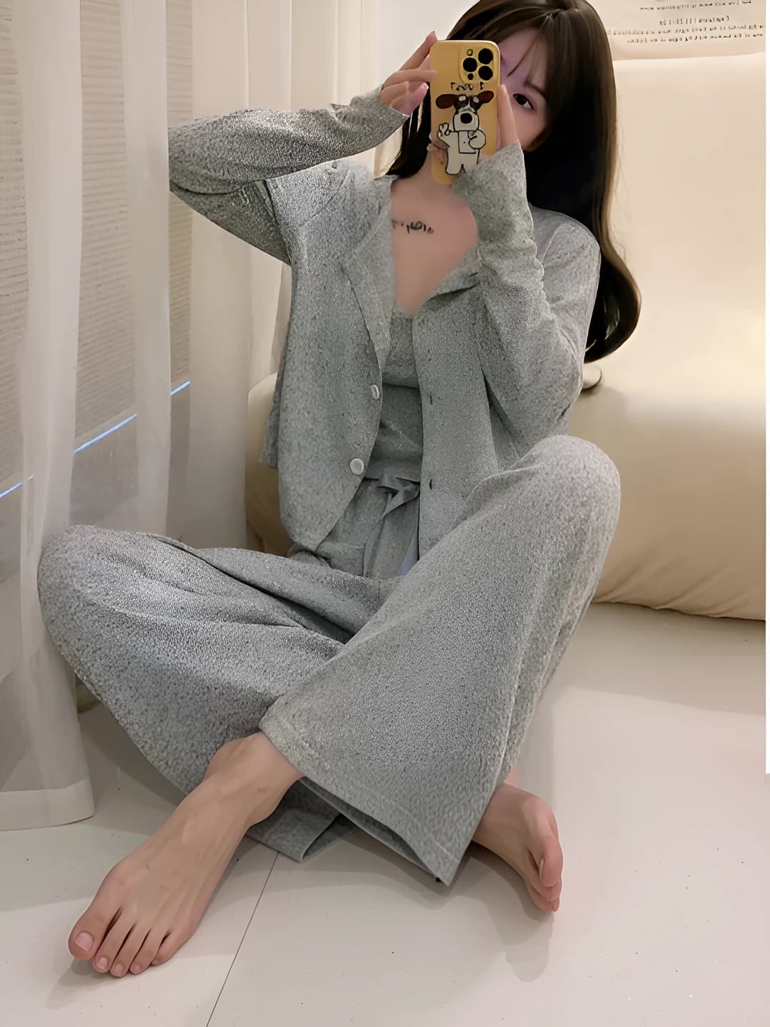 410-1 Light grey three-piece