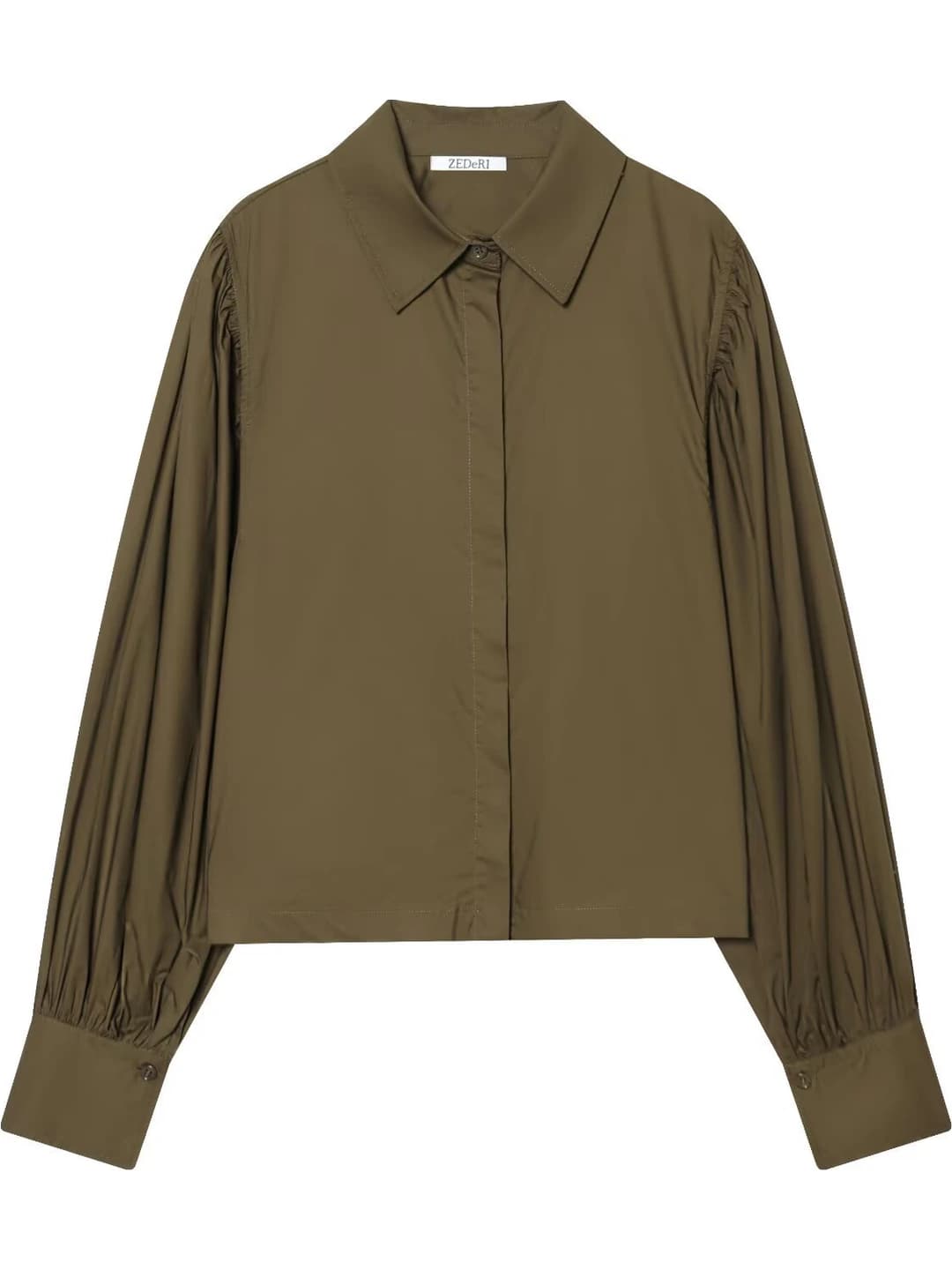 Women's long sleeve shirt 2026 spring-autumn, polyester, solid colour, casual style
