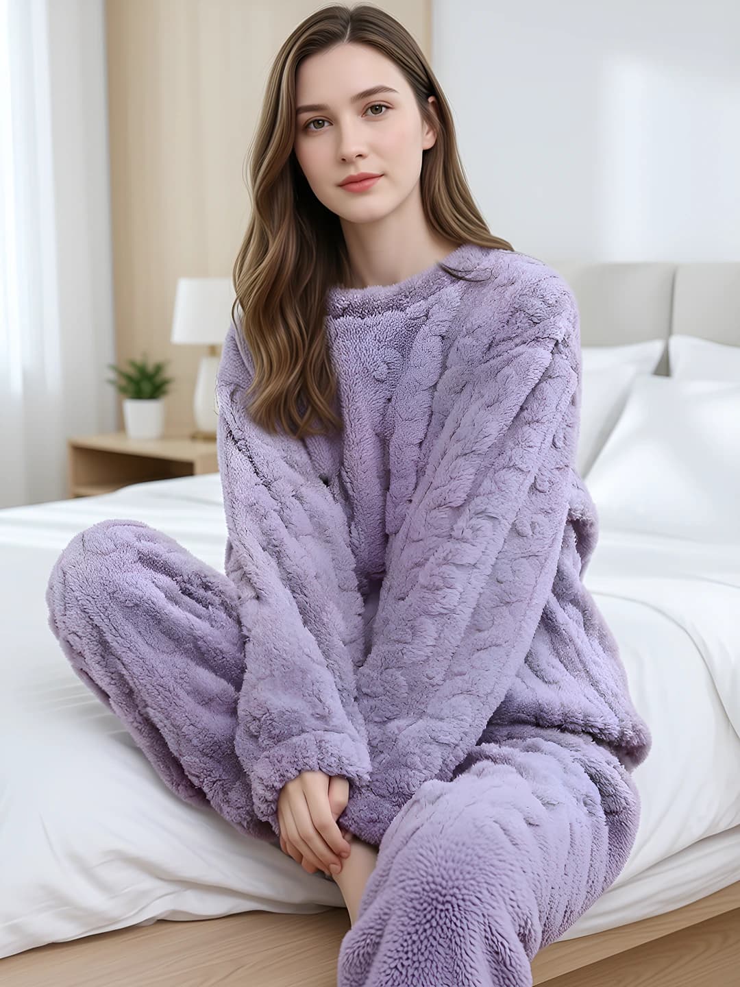 Purple soft flannel