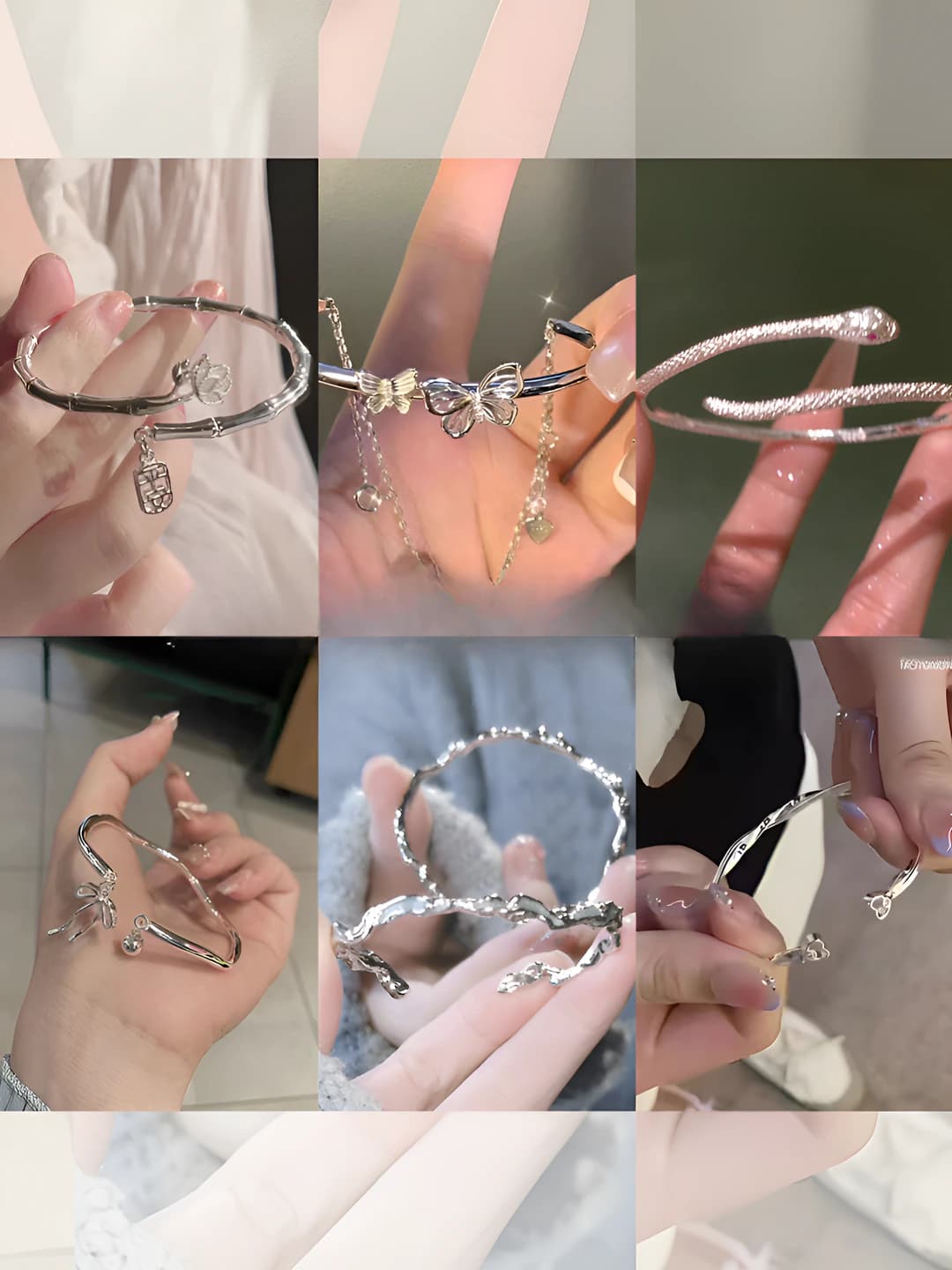6 pcs, bangle set