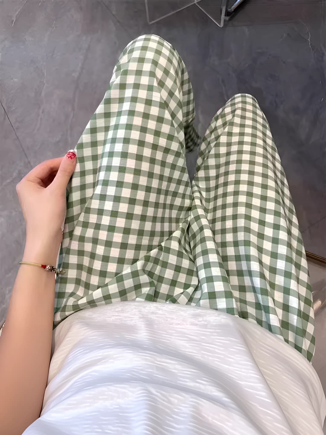 Green Plaid - One size