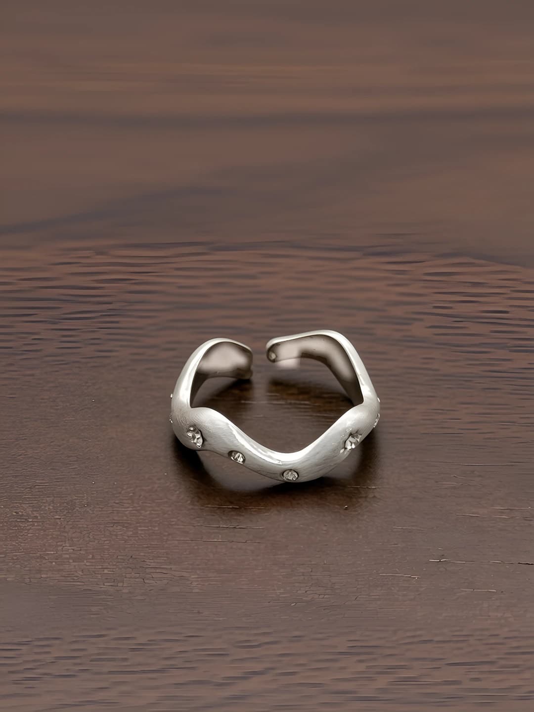 Silver open ring