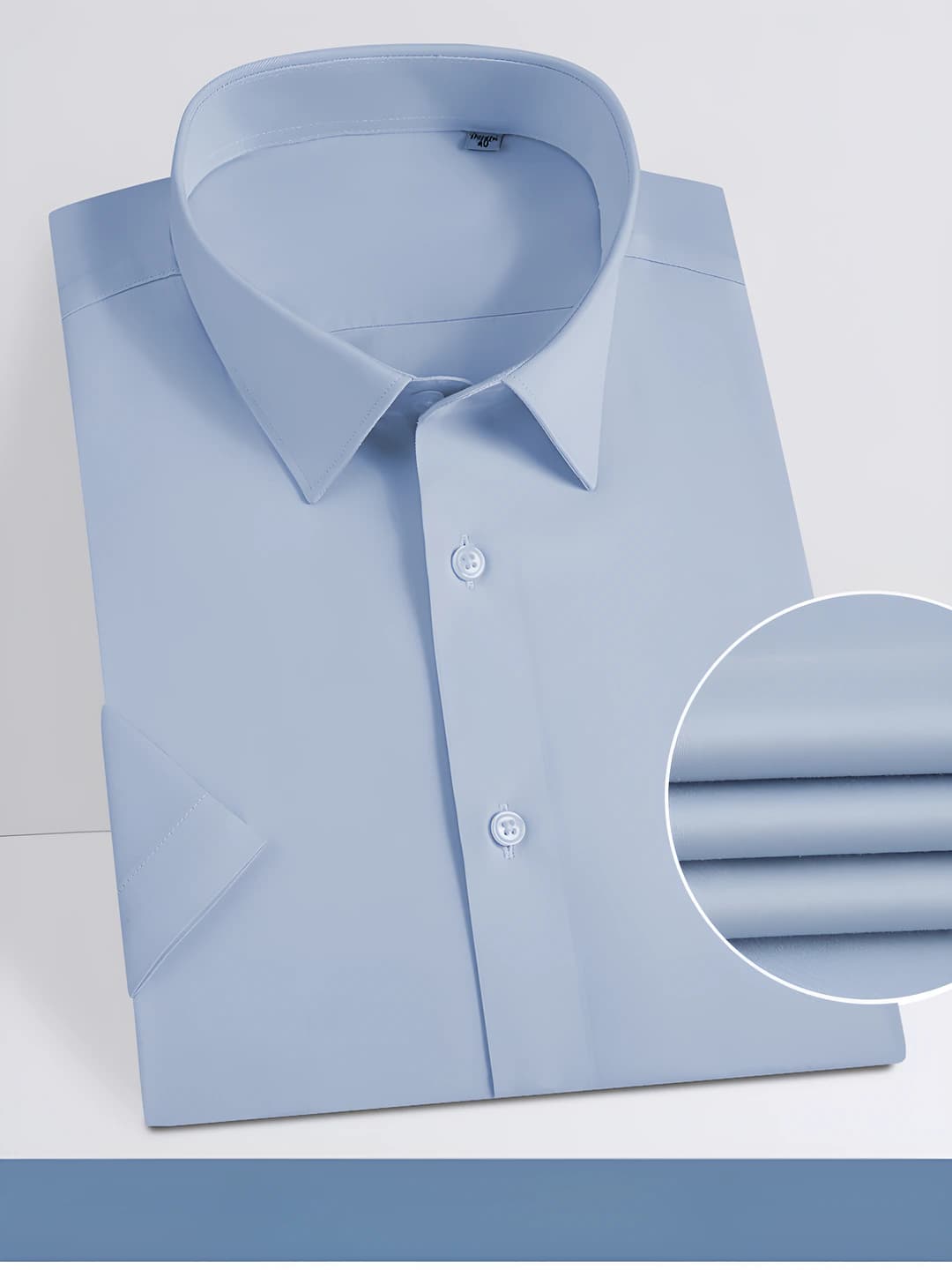 Light Blue - Short Sleeve - Men's