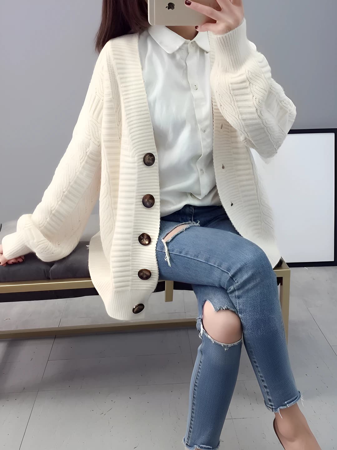 Milk white (double-sided)
