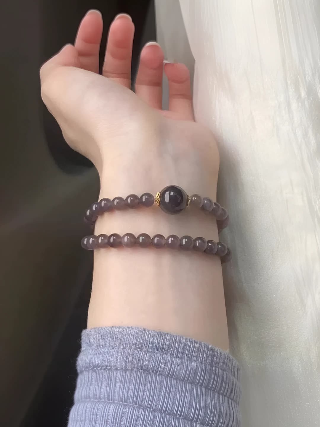 Smoky purple-grey