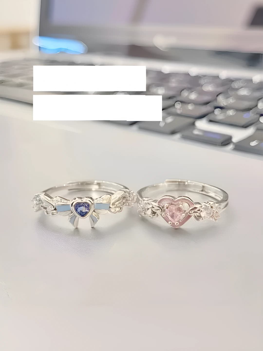Pink + Blue CP rings